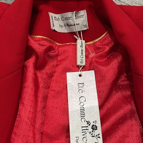Ete Comme Hiver Paris Red Blazer NWT - small ($400) - Picture 11 of 14